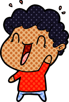 cartoon happy man png