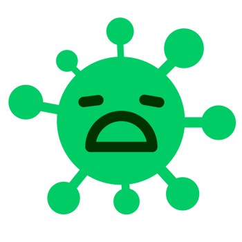 depressed virus drawing png