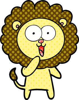 happy cartoon lion png