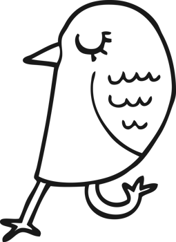 cartoon bird drawing png