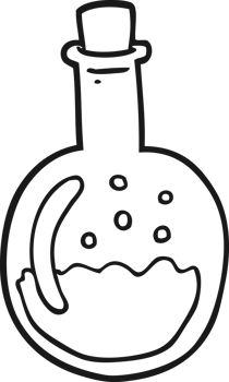 cartoon potion drawing png