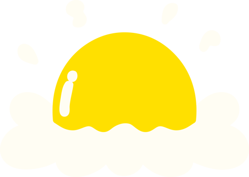 fried egg drawing png
