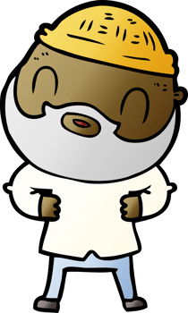 cartoon bearded man png