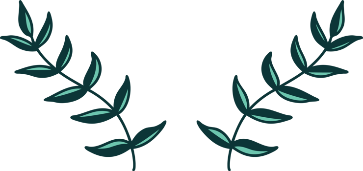 iconic tattoo style image of leaves png