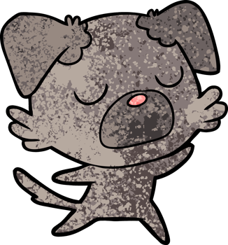 cartoon dog drawing png