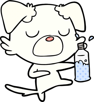cartoon dog drawing png