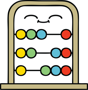 cute cartoon of a abacus png