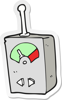 sticker of a cartoon scientific equipment png