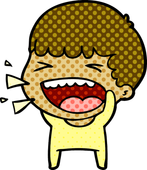 cartoon laughing man png
