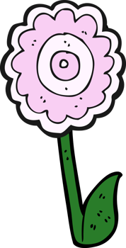 cartoon flower drawing png