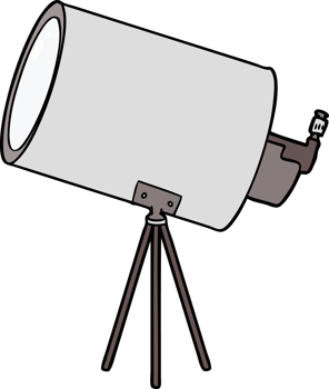cartoon big telescope png