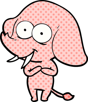 happy cartoon elephant png