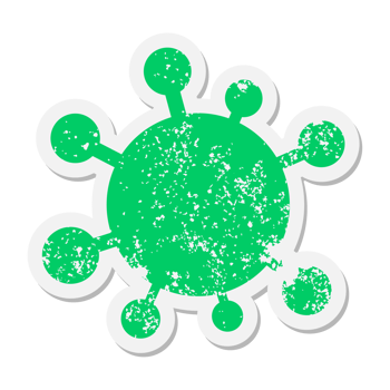 virus grunge sticker png