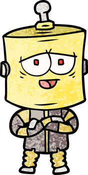 cartoon robot drawing png