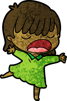 cartoon woman talking loudly png