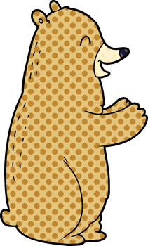 cartoon bear drawing png