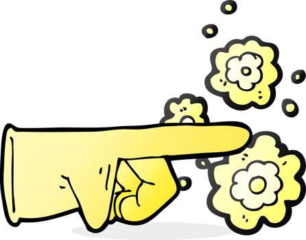 pointing rubber glove cartoon png