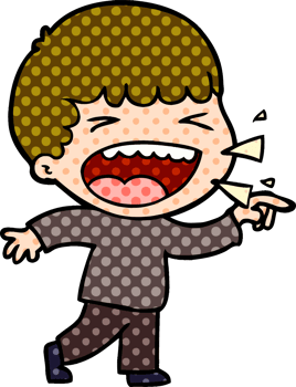 cartoon laughing man png