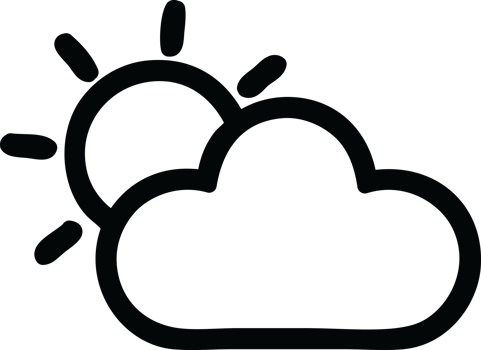 sun and cloud icon symbol png
