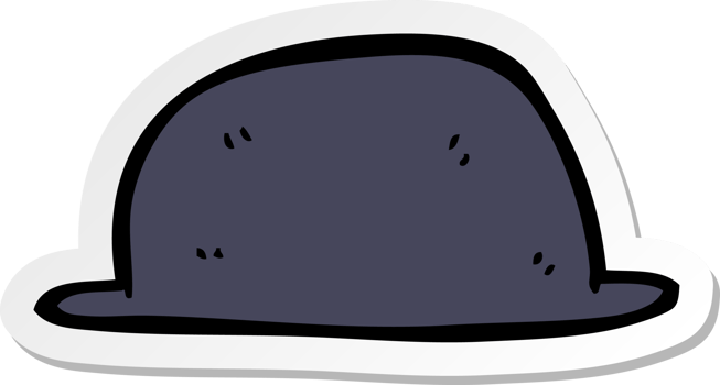 sticker of a cartoon hat png