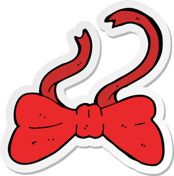 sticker of a cartoon bow tie png