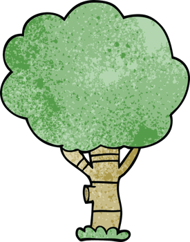 cartoon doodle tree png