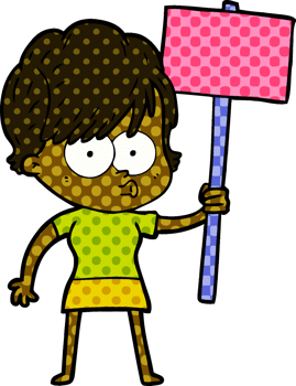 cartoon woman drawing png