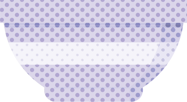 Flat colour illustration of a bowl png