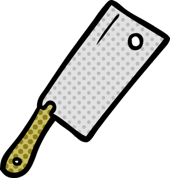 cartoon meat cleaver png