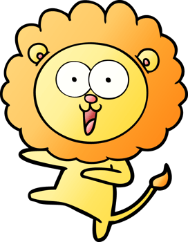 happy cartoon lion png
