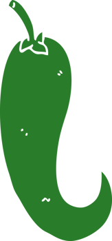 cartoon doodle chilli pepper png