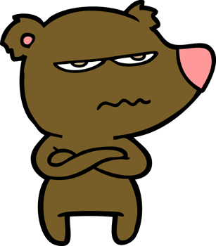 annoyed bear cartoon png