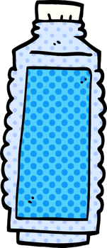 cartoon doodle water bottle png