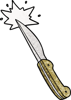 cartoon sharp kitchen knife png