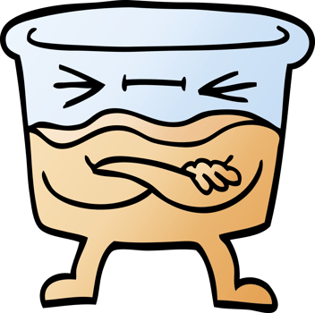 cartoon doodle whisky glass png
