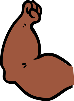 cartoon strong arm png
