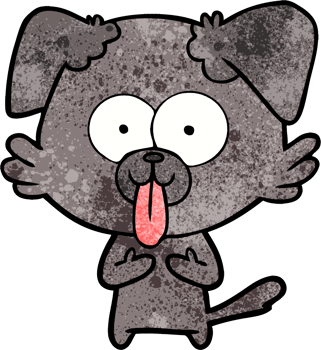 cartoon dog with tongue sticking out png
