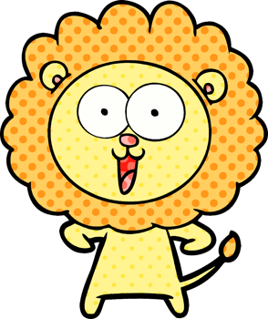 happy cartoon lion png
