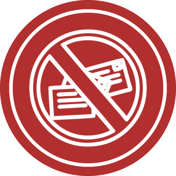 no mail circular icon png