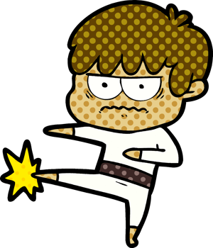 annoyed cartoon boy png