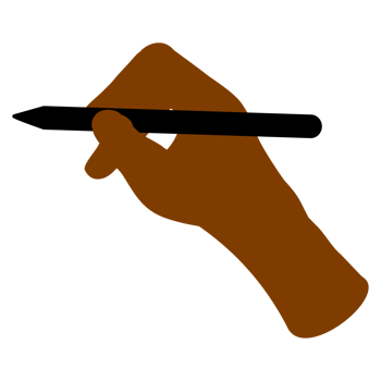hand using computer stylus png