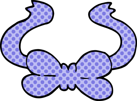 cartoon doodle bow tie png