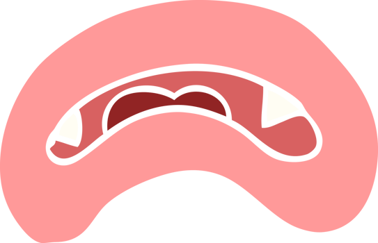 cartoon doodle vampire mouth png
