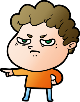 cartoon angry man png