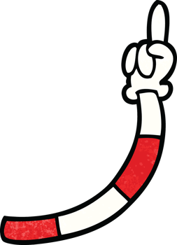 cartoon doodle retro hand gestures png