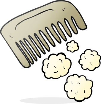 freehand drawn cartoon comb png