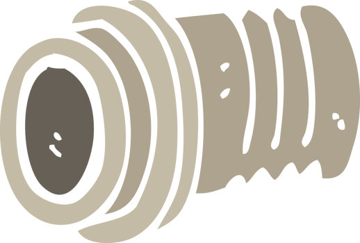 flat color illustration cartoon pipe fitting png