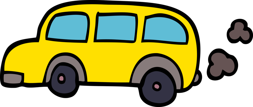 cartoon doodle school bus png