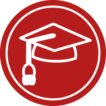 graduation cap circular icon png