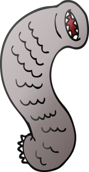 cartoon doodle hungry leech png